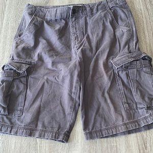 Grey cargo shorts